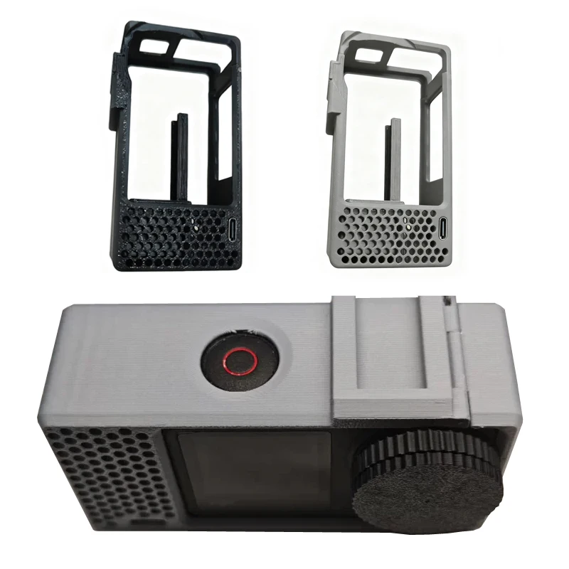 

Охлаждающая клетка для спортивной камеры, 1 шт., с двумя портами типа C, сторона, резьба 1/4 дюйма, совместимая с магнитным основанием для DJI Action 3/4/5 Pro