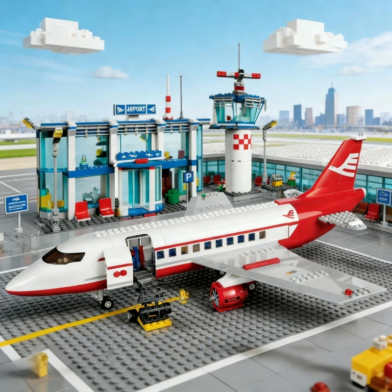 

Large Passenger Aircraft Children's Building Blocks Toy, Suitable for Birthday Parties 60367 City Building Block Set Holiday Gif
