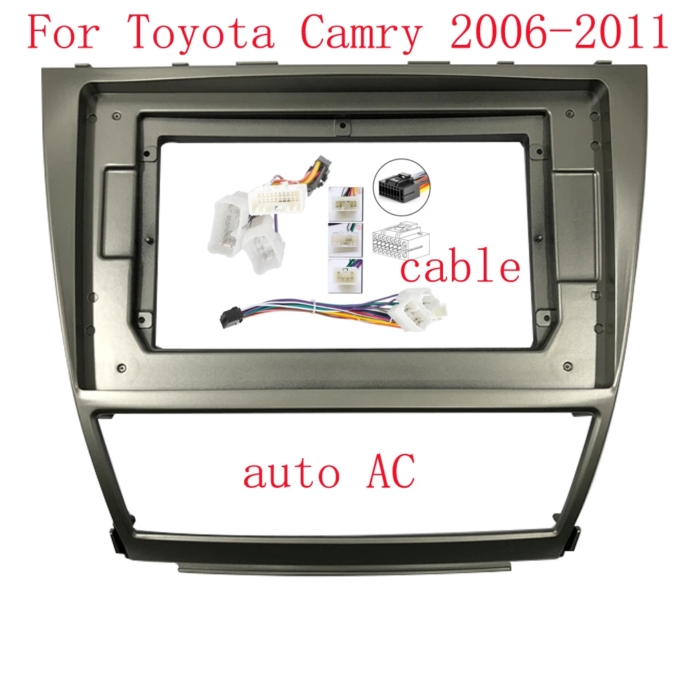 NAVI Car Radio Audio Fascia Frame Adapter For Toyota Camry 40 2006-2011 10.1