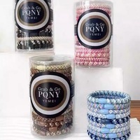 15pcs/box High Elastic Hair Rubber Bands For Women Black Hair Tie Girls Ponytail Holder Hair Rope Hairbands knekki haar elastiek