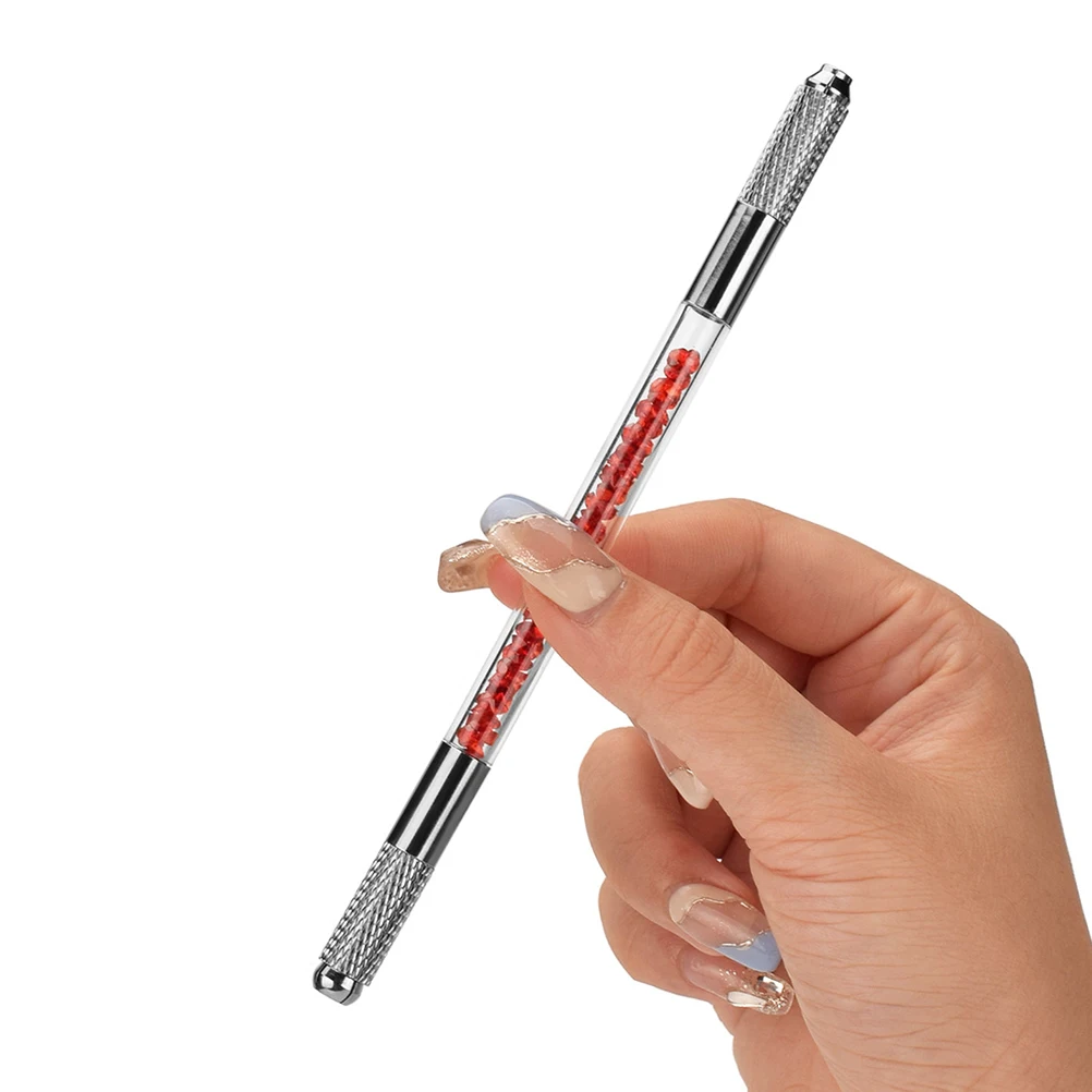 

Eyebrow Tattoos Pen Acrylic Microblade Needle Holder Portable Reusable Tattooing Pen for Eyebrows Eyeliner Lip Line