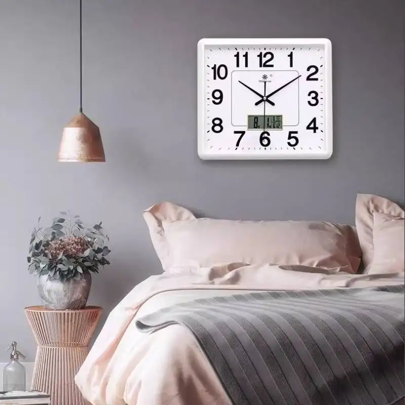 Date Month Design Wall Watch Office Quiet Bedroom Modern Luxury Wall Watch Living Room Kitchen Wandklok Decorations Item Home