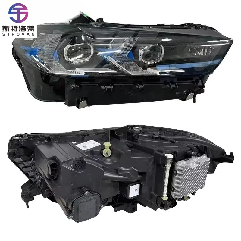 Suitable for X5 G05 X6 G06 Headlight 19-24 G05 New High-end Blue Bottom LED Car Headlight Plug and Play