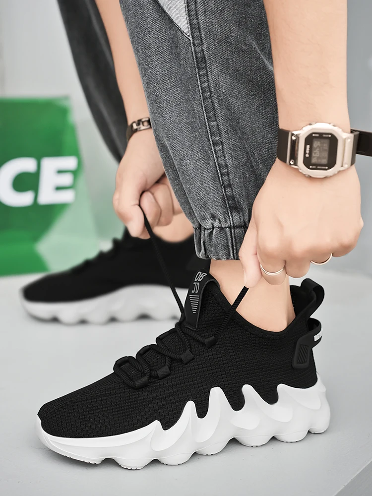 Herren-Outdoor-Wander- und Laufschuhe in großen Größen, bequeme, lässige, vielseitige, modische Sportschuhe für Paare zum Training – Detail 1