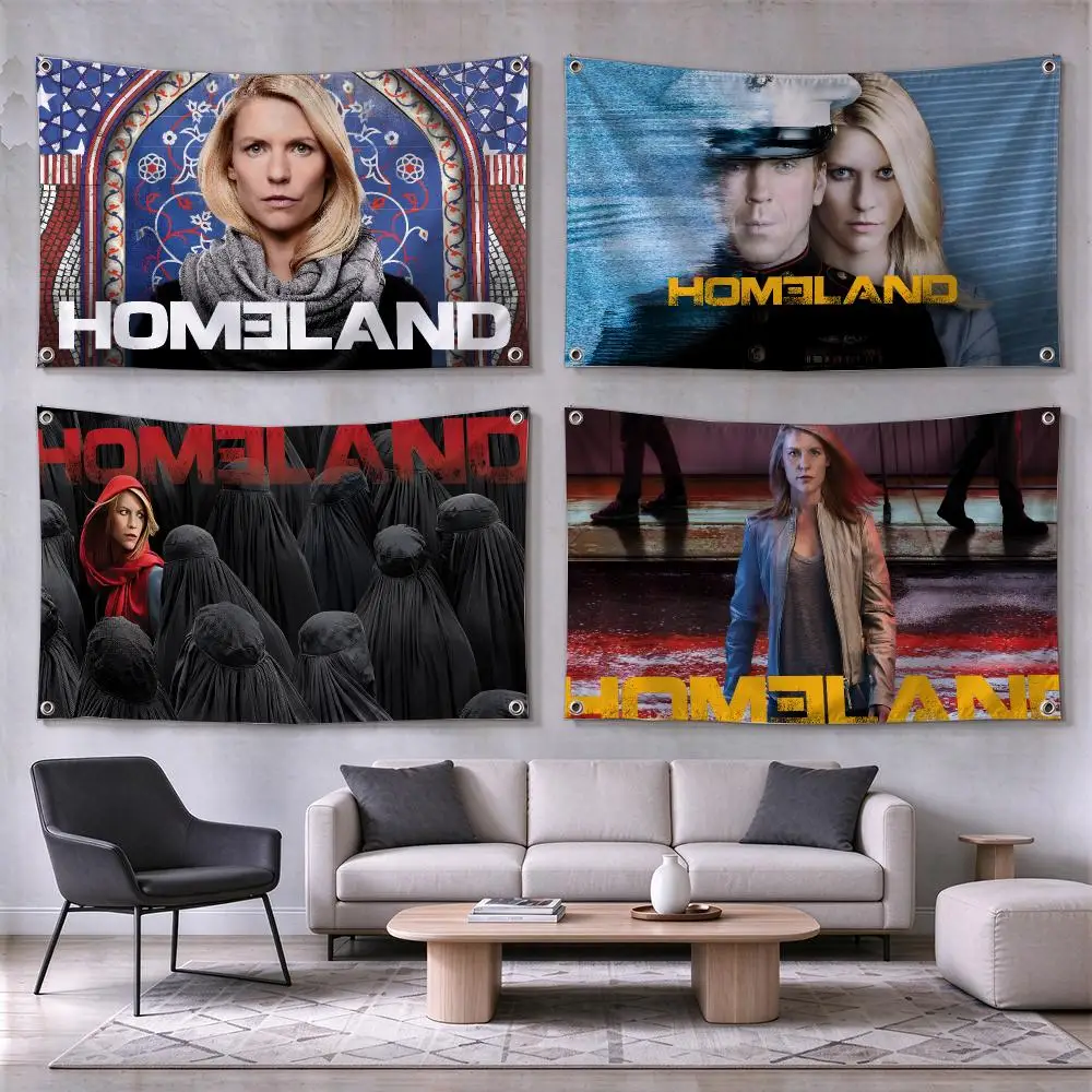 Homeland Political Thriller Series Flags Wall Hanging for Outdoor Camping, Family Celebrations & Garden Home Decor Gift