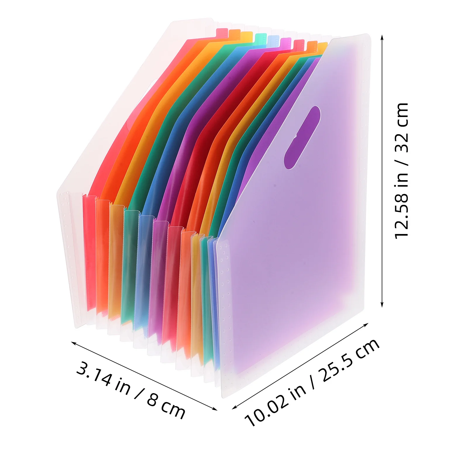 Pasta de arquivo acordeão vertical, organizador expansível de grande capacidade para documentos, armazenamento de recibos, classificador de arquivos multicamadas