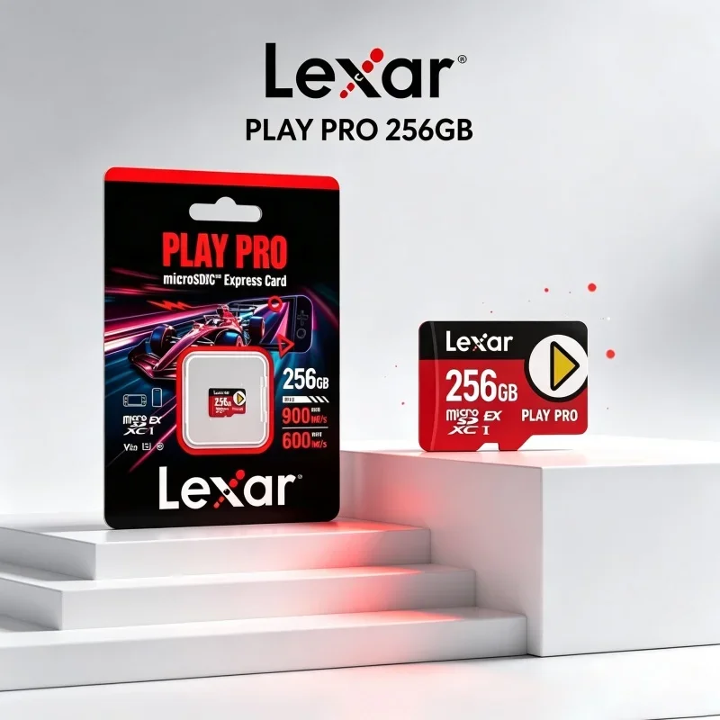Express High Speed microSDXC Card Lexar PLAY PRO 256GB 512GB 1TB Up to 900Mbps V30 U3 C10 TF Storage Card for Switch Tablet