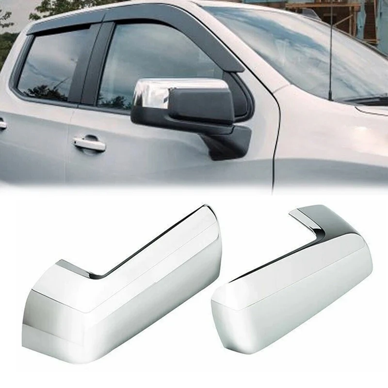 Car Conversion Rear View Mirror Covers Tape-On For GMC Sierra 1500 2019-2023 94469253 84469252