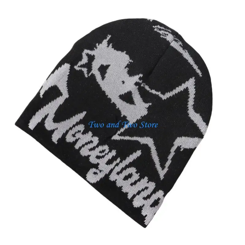 HX6F Stylish Knitted Hat Outdoor Sports Hat Casual Cool Hat Personality Trendy Hat