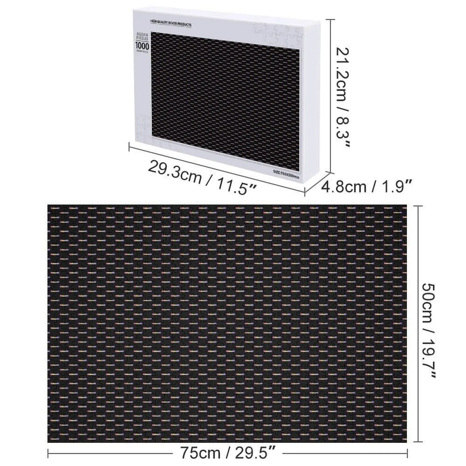 Bukowski Rainbow Jigsaw Puzzle Presente de madeira personalizado Quebra-cabeça de presentes infantis personalizados