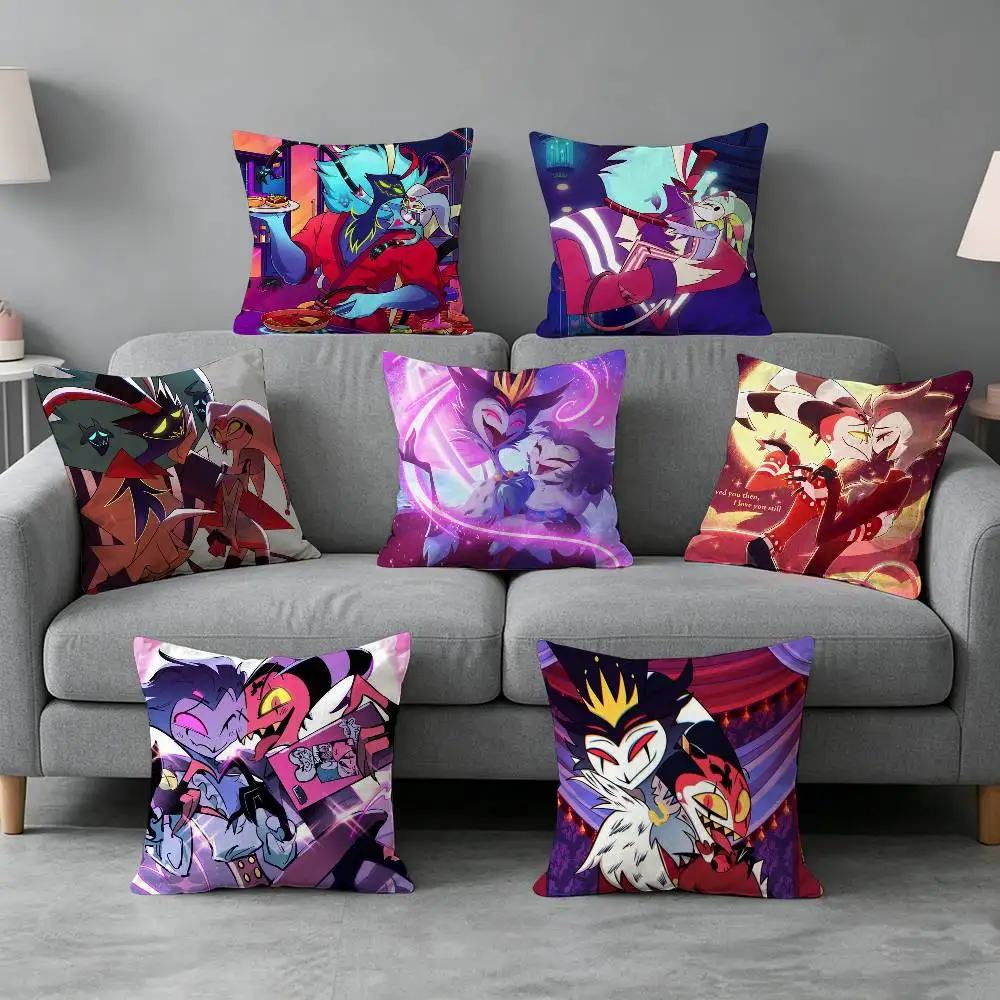Blitzo Loona Helluva Boss Stolas-s Pillow cover gift High definition digital printing,Surprise  vivid pattern Household.