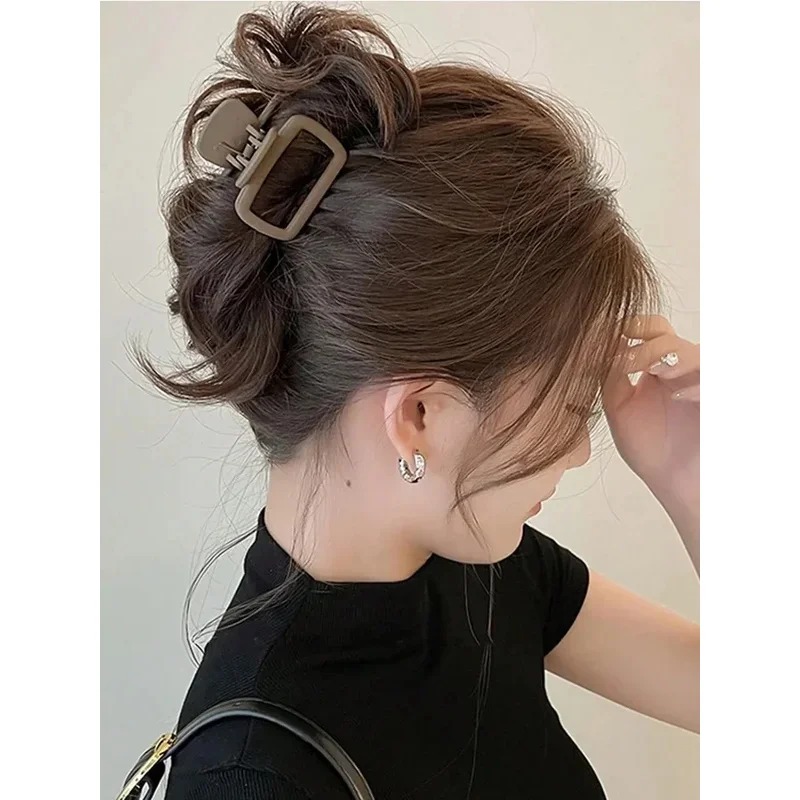 2026 Fashion Women\'s Square Lightweight Hair Claw Clip Fashionable Elegant Hair Accessory Clip Suitable Hair Styling Makeup