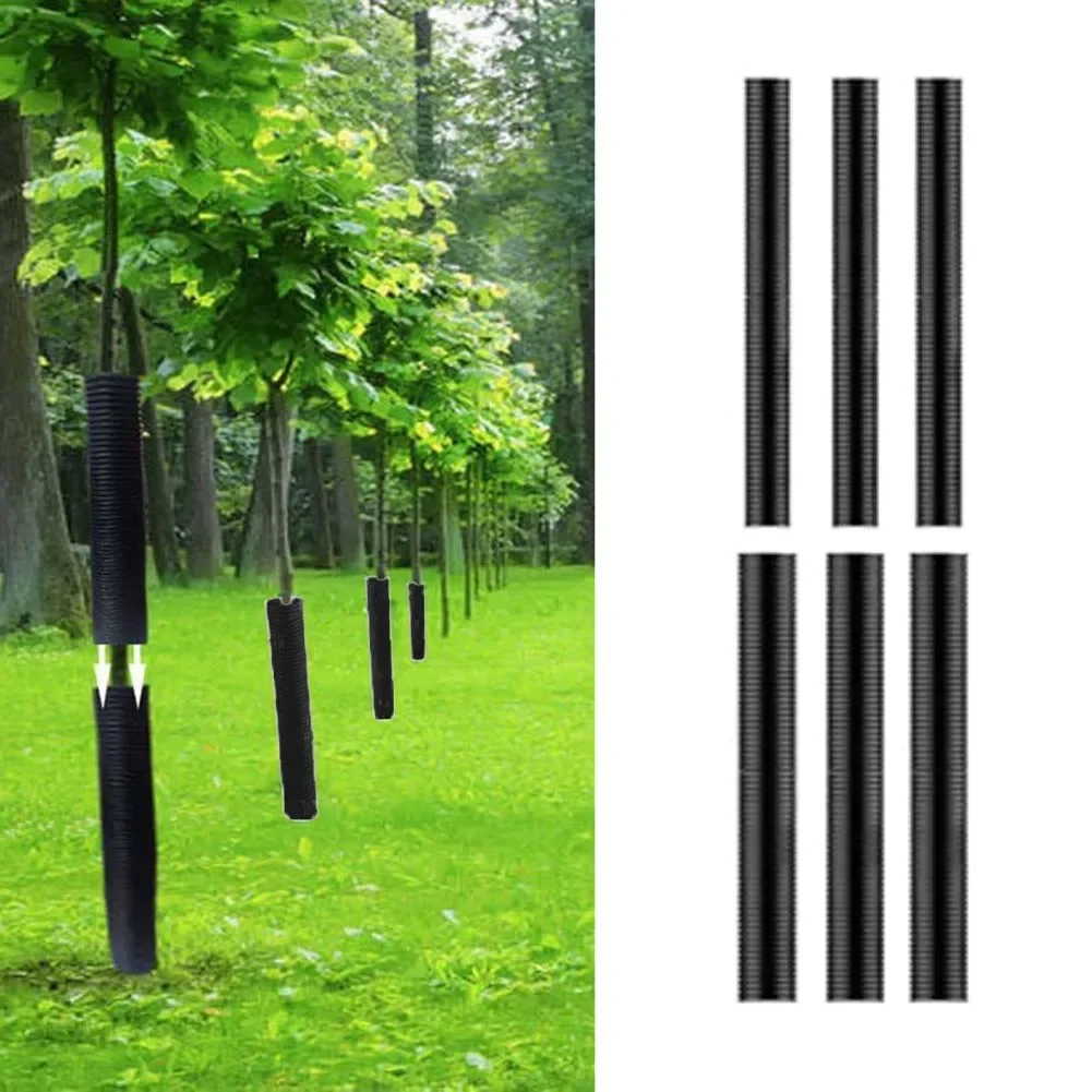 6 Pack Tree Trunk Protectors for Plants Heavy Duty PE Material Garden Sapling Guards for Animal and Tool Protection