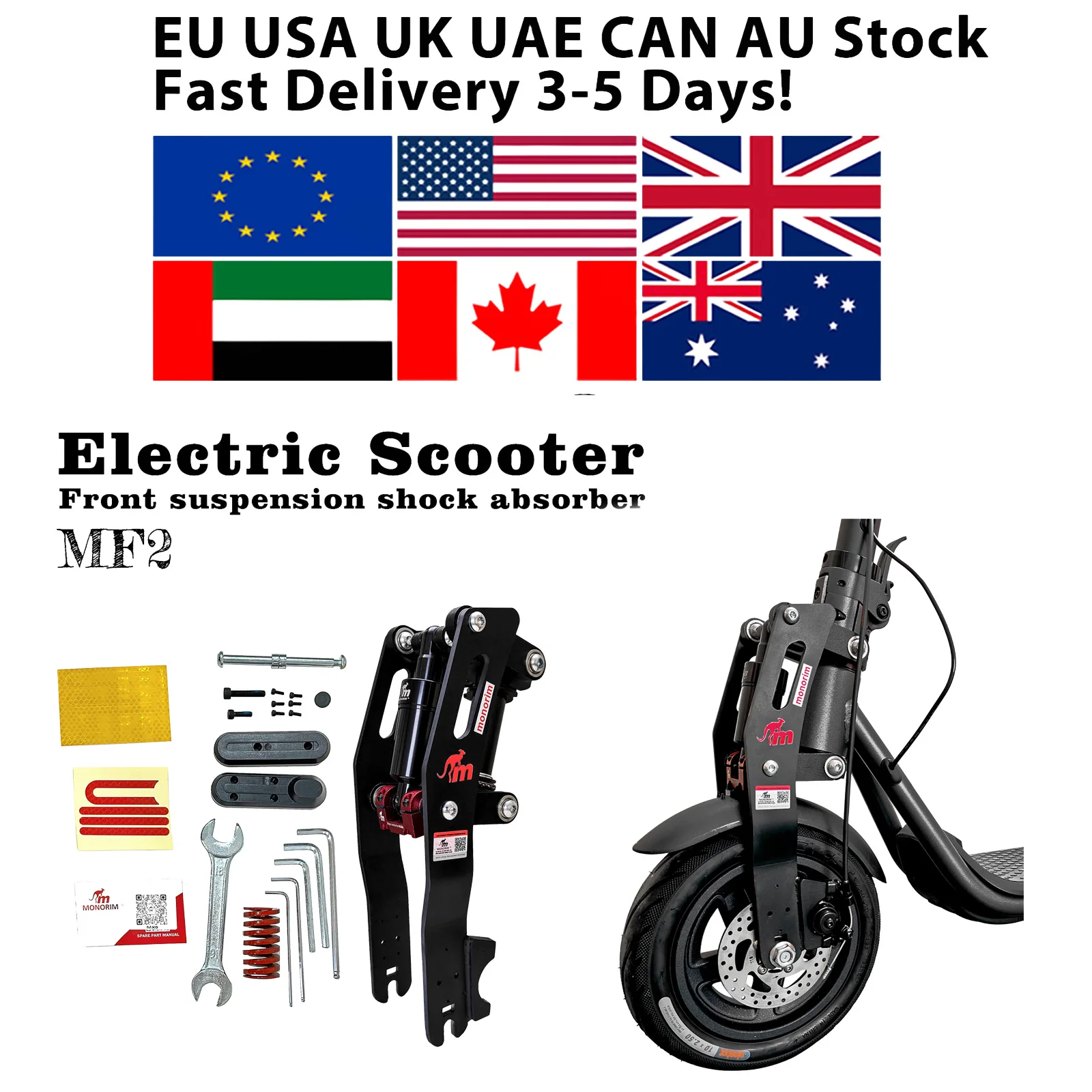 

Передняя подвеска Monorim MF2 для скутеров Segway Ninebot Детали амортизатора F2/F2 Pro