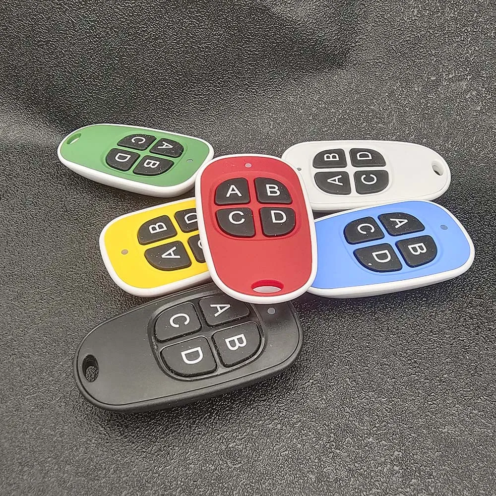 Universal 433 mhz Colorful Cloning Remote Control Electric Copy Controller Wireless Transmitter Switch 4 Keys Car Key Fob 433MHz