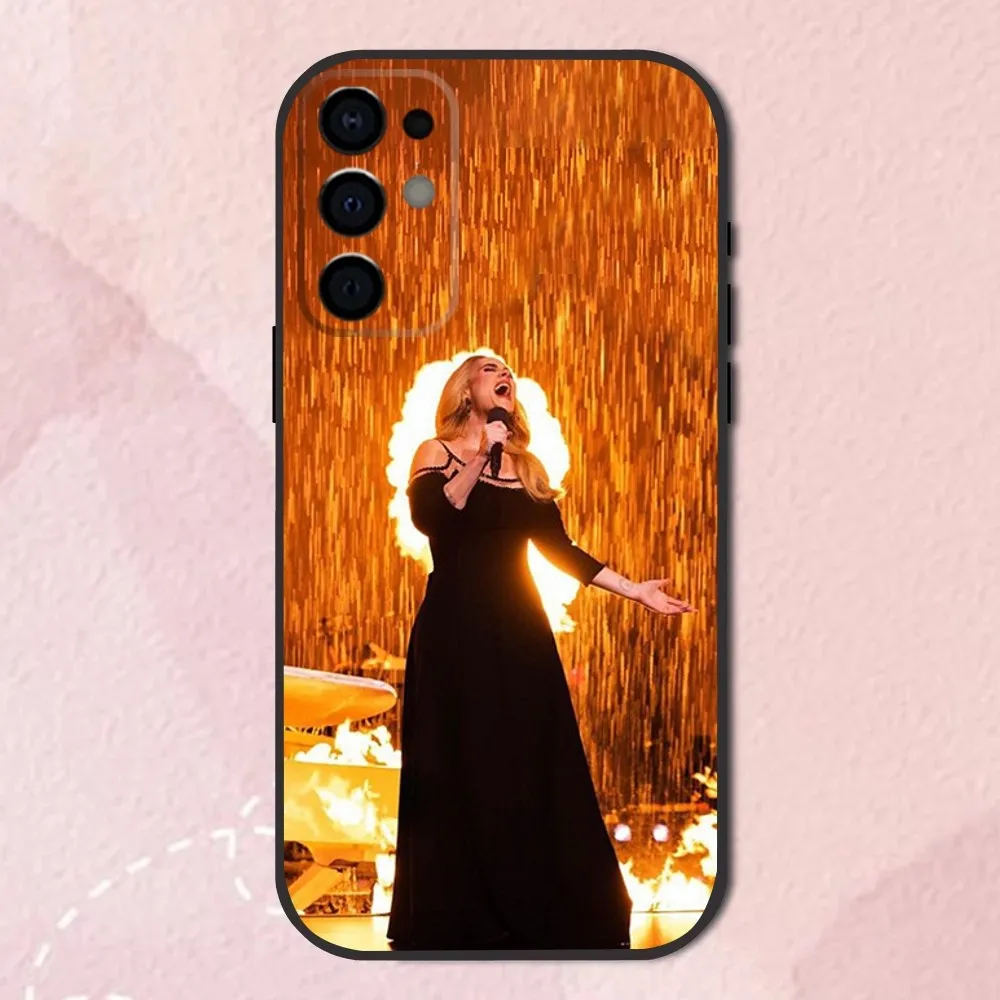 Singer A-Adele Phone Case For Samsung S24,S21,S22,S23,S30,Ultra,S20,Plus,Fe,Lite,Note,10,9,5G Black Soft Cover