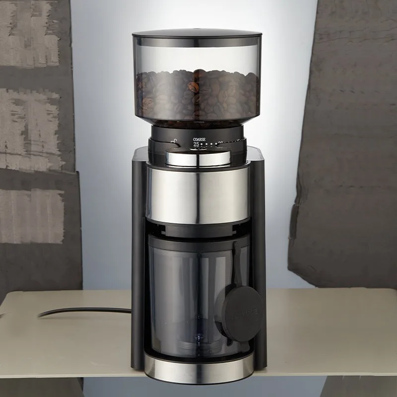 Automatic conical coffee grinder Automatic high-speed espresso grinder American drip type small coffee machine