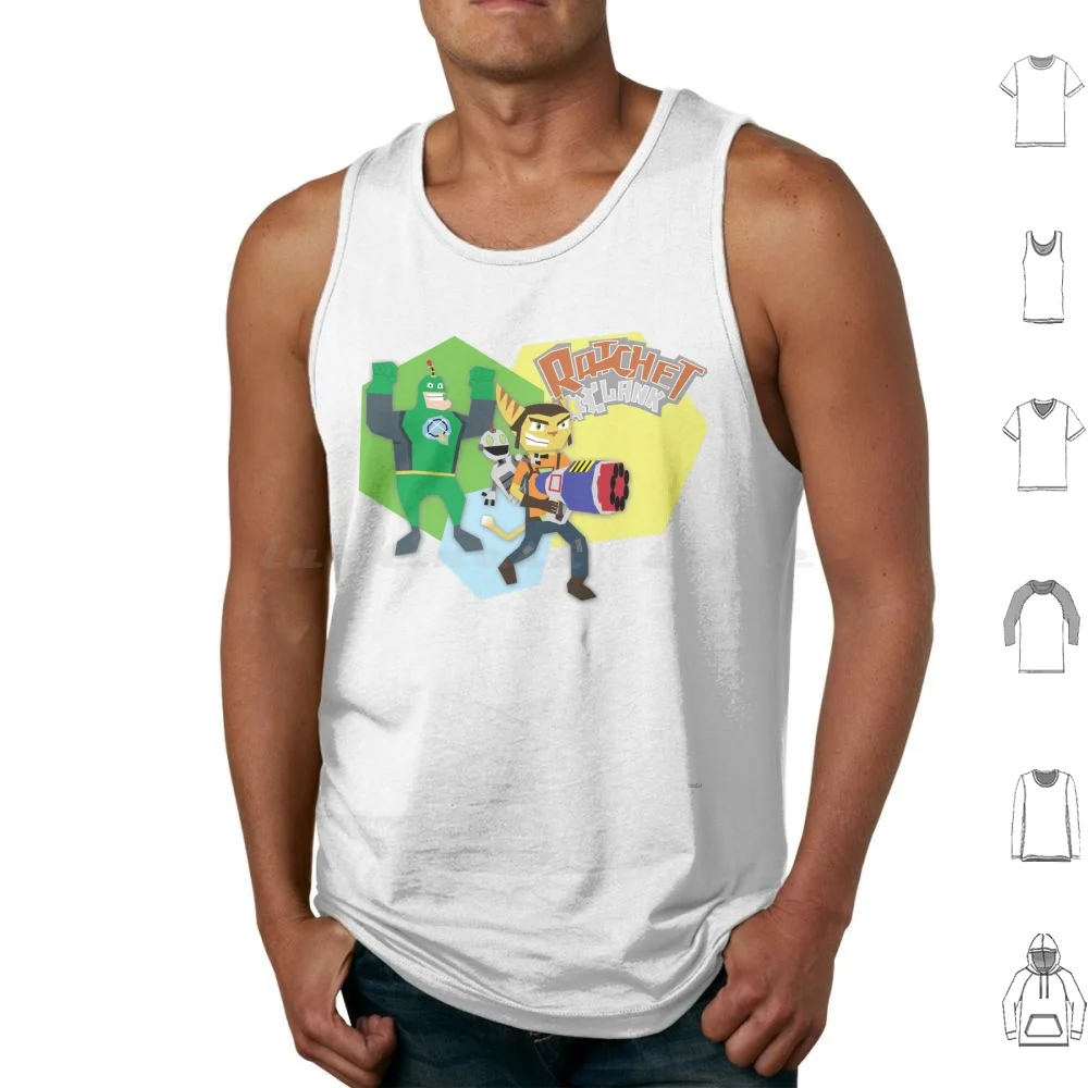 Ratchet And Clank Minimalist Tank Tops Vest Sleeveless Ratchet Clank Ratchet And Clank Size Matters Full Frontal