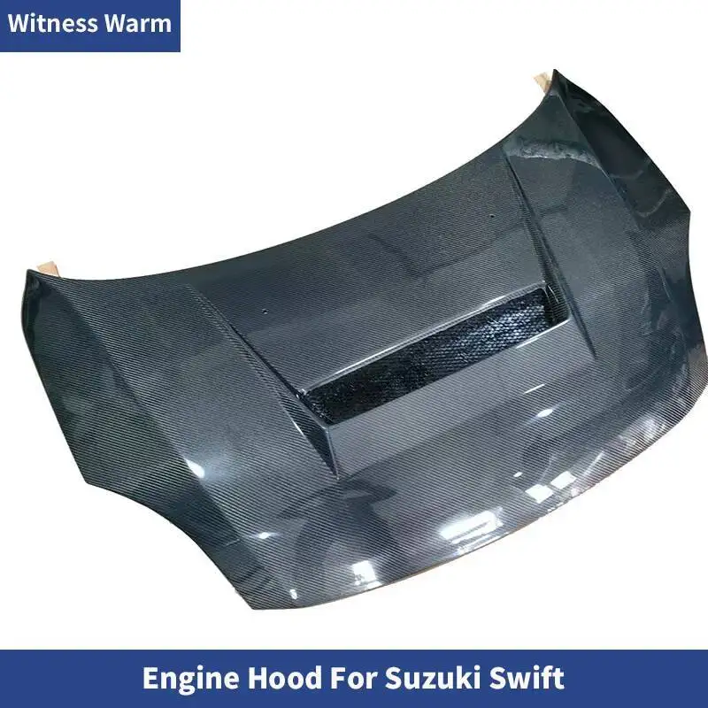 Auto vorne Motorhaube Motorhauben abdeckung Kohle faser für Suzuki Swift 2007-2013 Motorhauben abdeckung