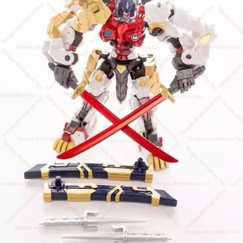 Originele CD01 Gewapende Witte Leeuw KO Iron Factory OP Kolom Beweegbare Leeuw Commander Getransformeerd speelgoed Robot Speelgoed