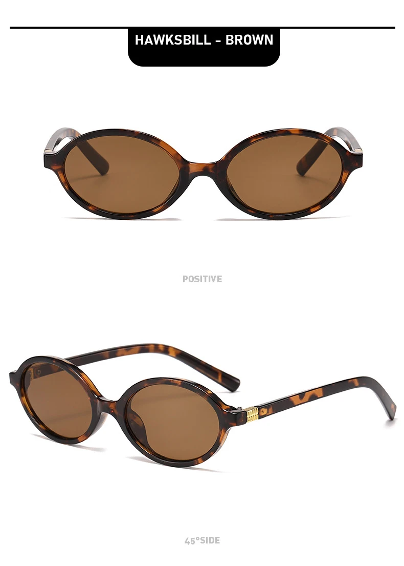 Neue Sonnenbrille Retro Vielseitige Damen High-End-Mode Exquisite ovale Mode-Sonnenbrille 3089 – Detail 9