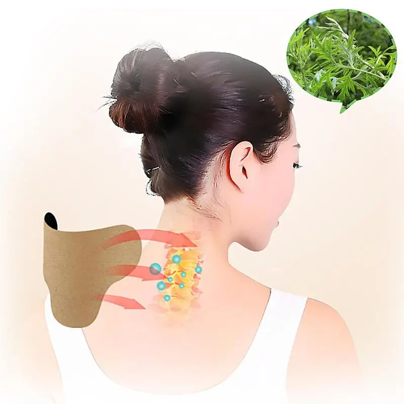 Moxibustion Patch For Neck Natural Moxibustion Patch Mugwort Heat Patches Wormwood Sticker For Neck Shoulder Back Waist 10PCS