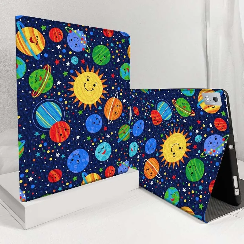 

Cartoon Planet Pattern Ball For Lenovo Pad Legion Xiaoxin Tab Y700 K10 M10 P11 3rd Pro GT Plus Gen 5G Tablet Case