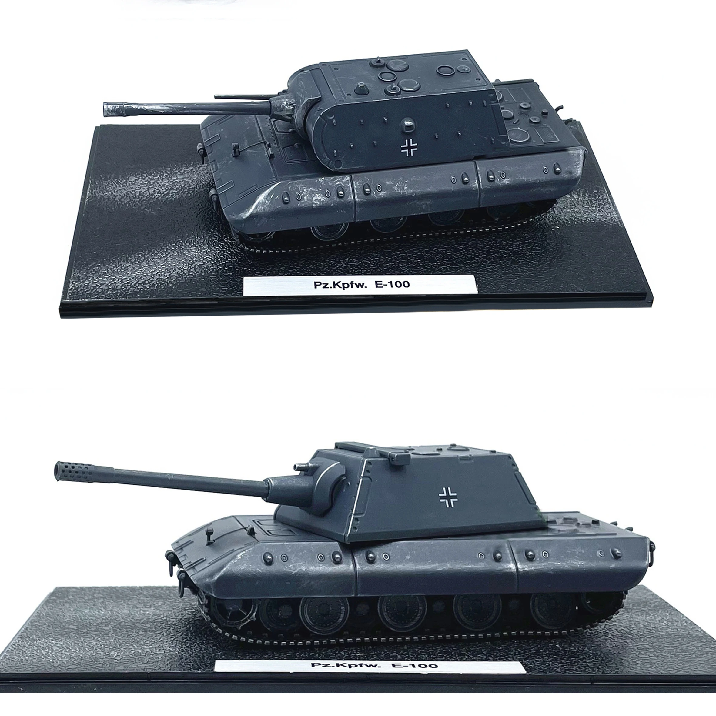 

1: 72 German E100 Heavy Tank Model Semi Alloy Finished Product Collection Model (Old Painted)