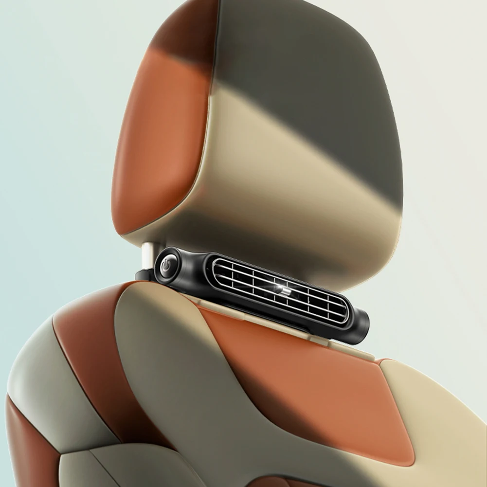 مسند رأس السيارة مروحة هواء باردة 3 سرعات قابلة للتعديل مقعد السيارة مروحة التبريد USB بالطاقة المقعد الخلفي التهوية الصيف اكسسوارات السيارات