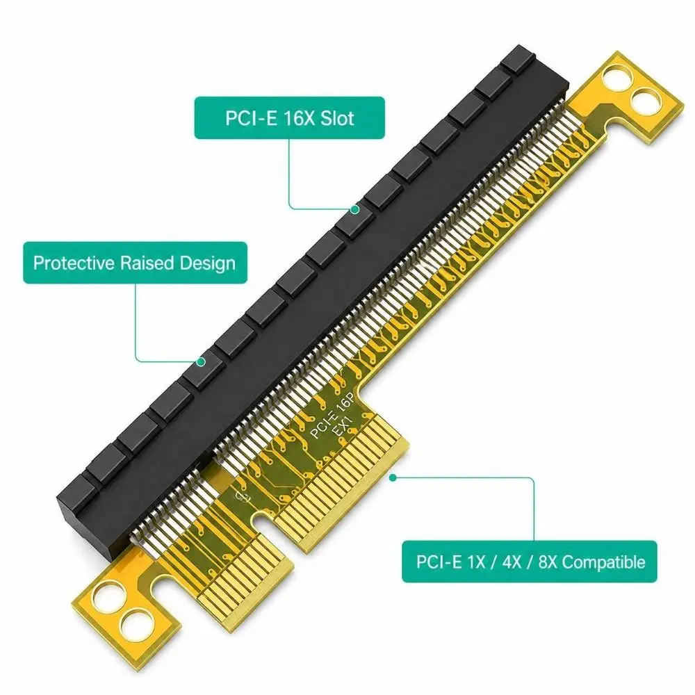 Professional PCIE x16 PCIE Riser Card High Speed Versatile PCI Express Slot Extender Universal GPU Riser PC Case Configuration