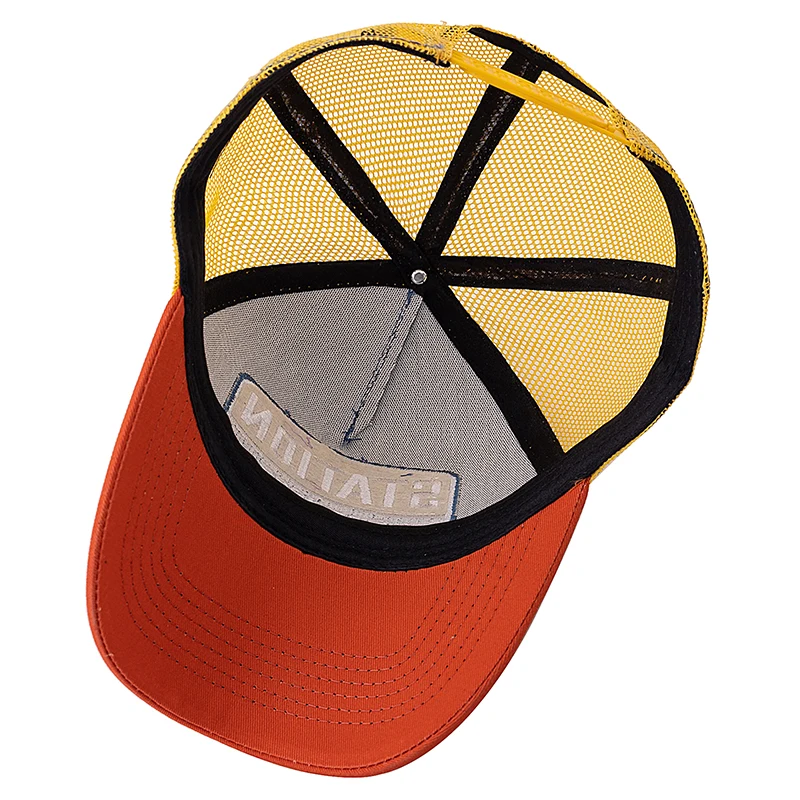 Hot Sale Unisex Baseball Cap Classic STATION Letter Pattern Mesh Cap Men And Women Breathable Streetwear Summer Trucker Hat image 5