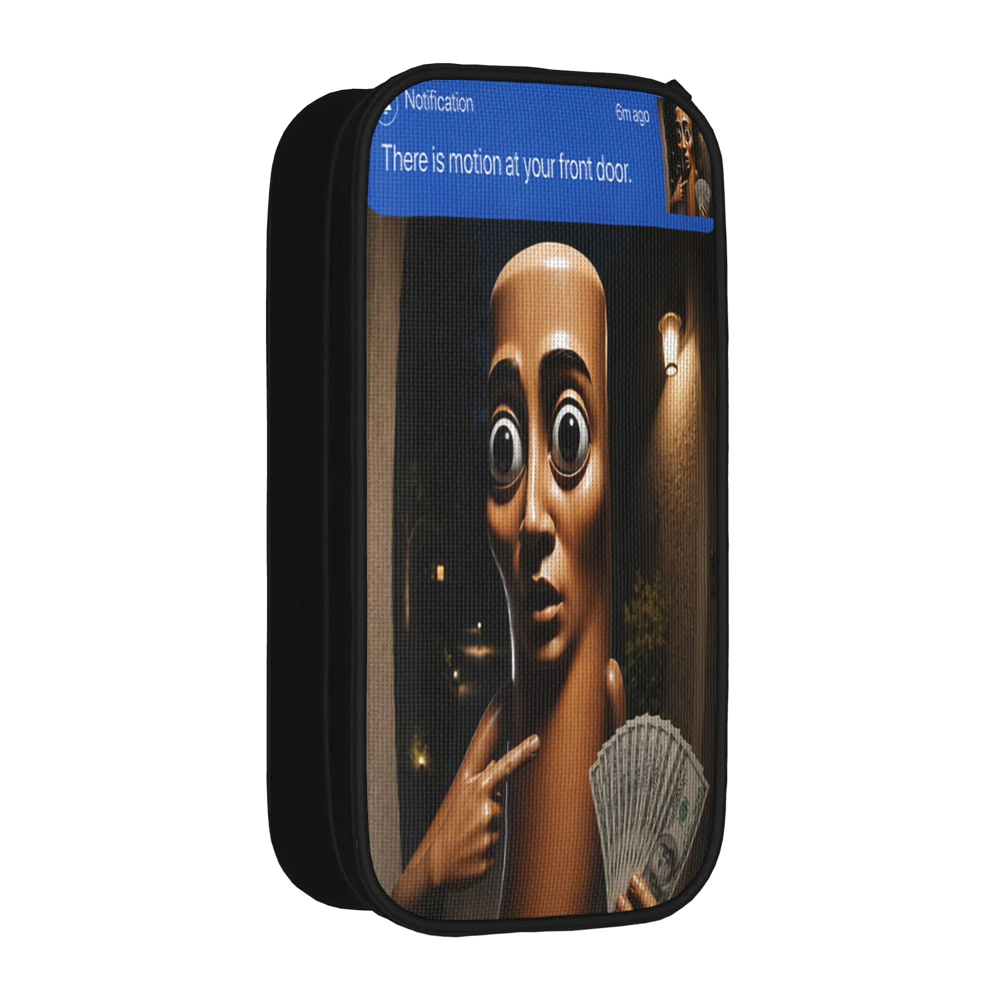 There is Motion at Your Front Tung Tung Tung Sahur Money Pencil Case Boys Pencil Pouch Printed School Pencil Cases Stationery