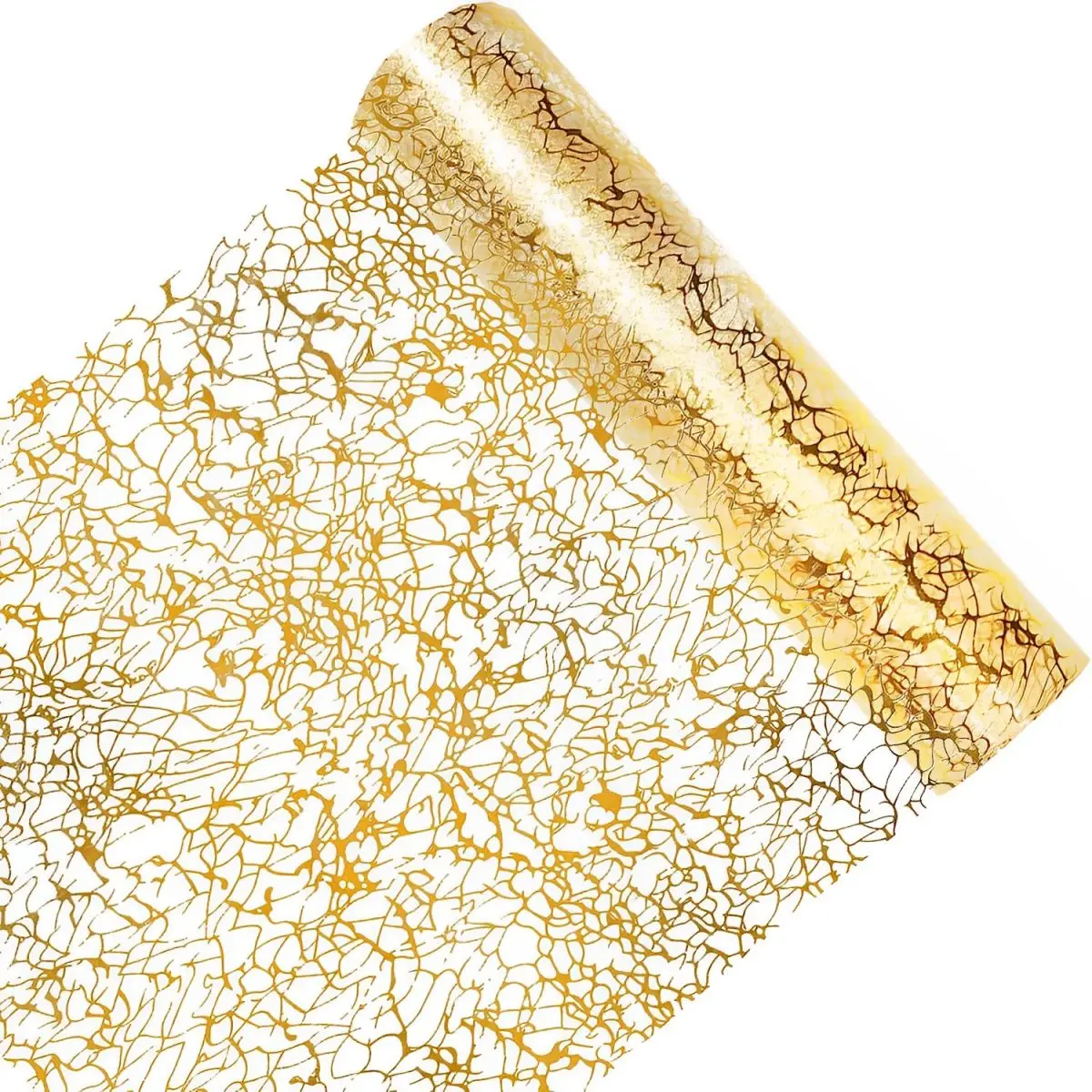 Golden Metallic Glitter Table Runner for Wedding Party, Birthday and Baby Shower Decorations