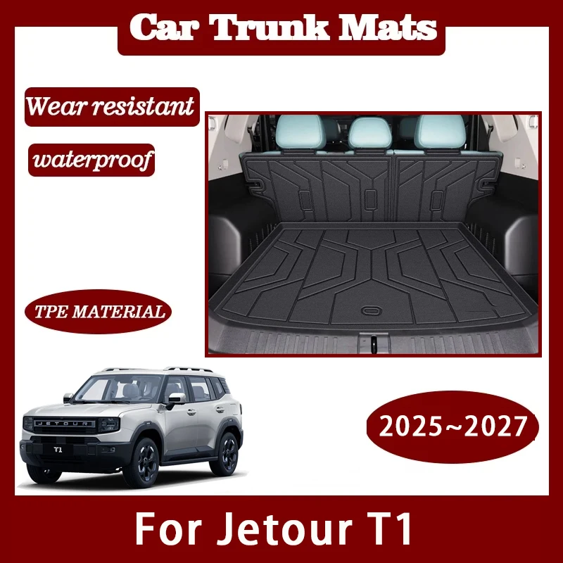 

Car Rear Trunk Mats For Jetour T1 2025 2026 2027 5seat Waterproof Storage Pad Back Cargo Liner Back Seat Cover Auto Accessories