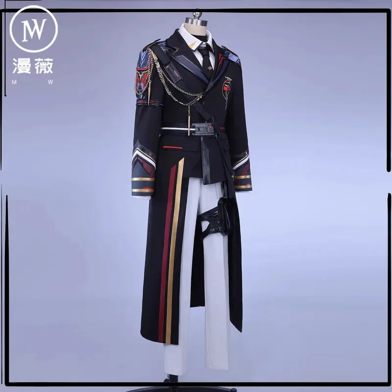 

Caleb Cosplay Costume Wig Farspace Colonel Game Love and Deepspace Cosplay Uniform Trench Women Men Halloween Role Play Cos