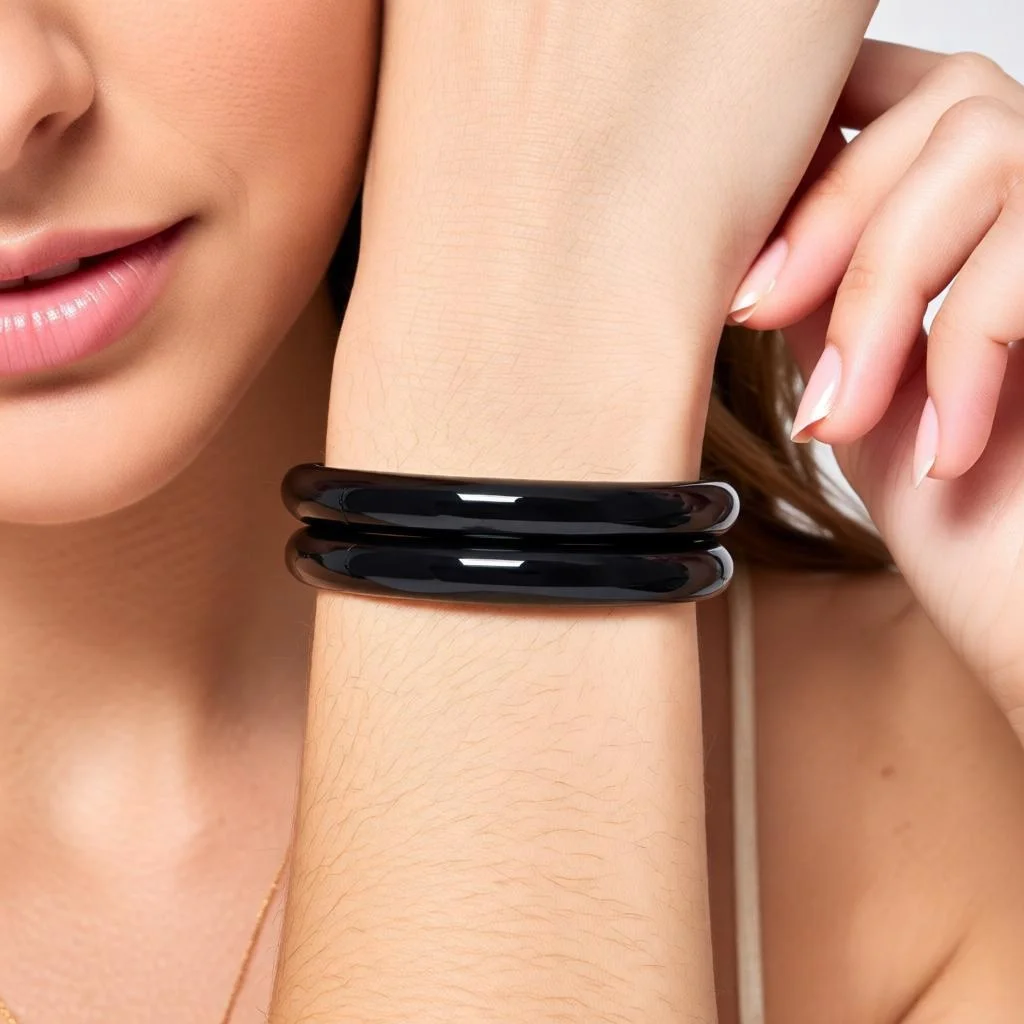acechannel shining stainless steel bracelets lockable wrist ankle cuffs bangle bracelet fashion jewelry anklet