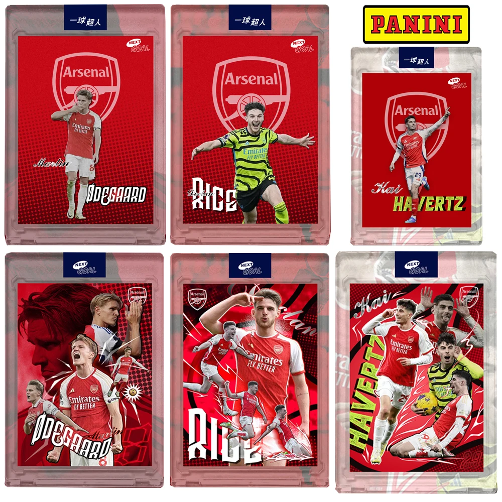 Panini Martin degaard Declan Rice Kai Havertz DIY Soccer Collectible Cards Christmas Holiday Gifts for Boys Star Cards