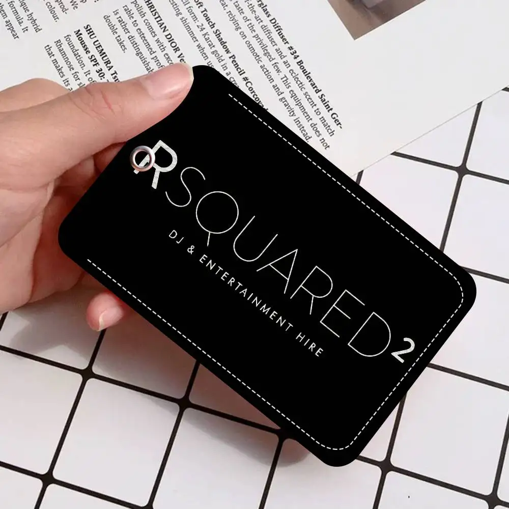 Fashion D-DSQUARED2 Bank Card,Subway, Bus Card Holder Keychain Key Ring Door Access Tags ID Card Case Keychain Access