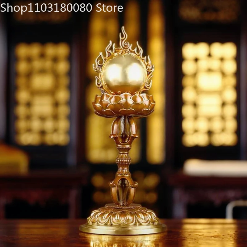Contas Manibao de Cobre de 40cm para Bons Desejos - Escultura de Latão Mani!