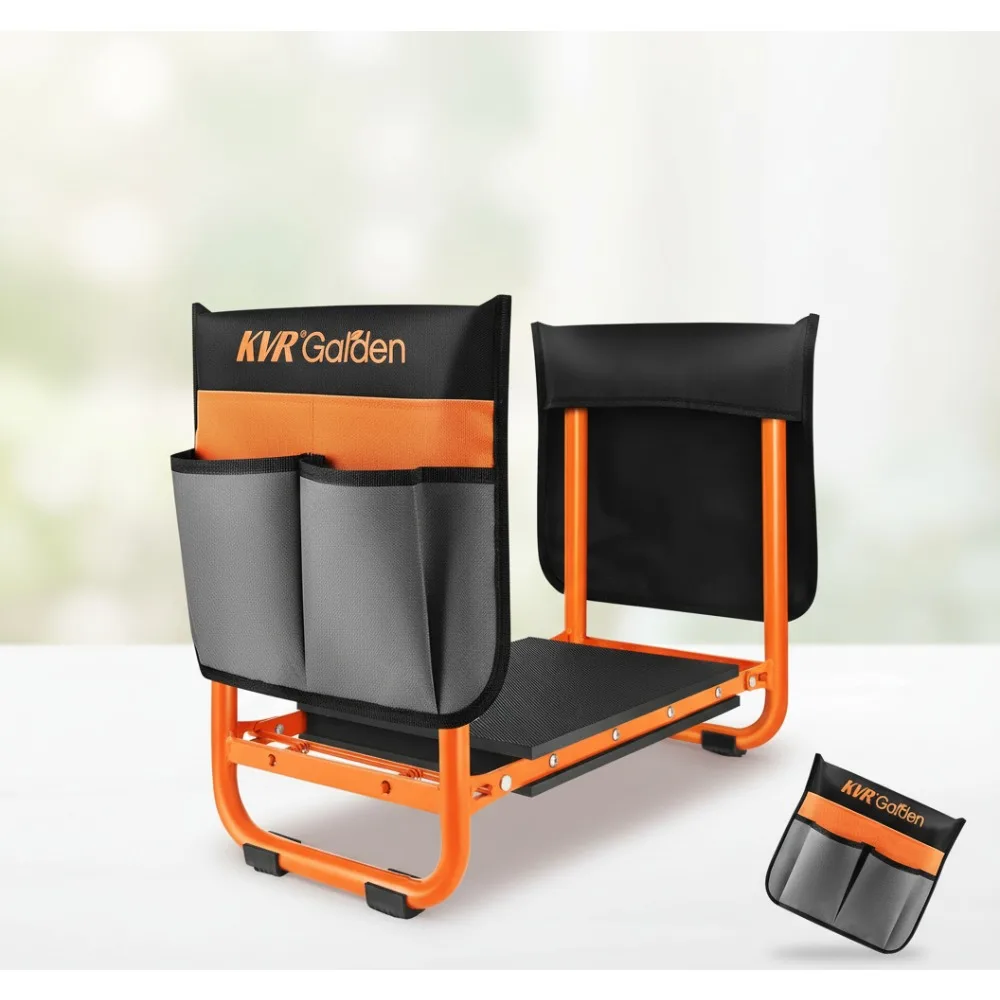 

2024 Upgraded Garden Kneeler Seat, Heavy Duty Foldable Stool, Anti-Rust & Anti-Wear, Prevents Back Pain for Seniors, Women, Men