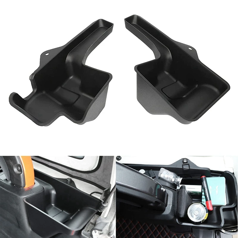 For Jeep Wrangler JL JLU Sahara Rubicon 4 Door 2018-2021 Rear Trunk Organizer Box Rear Window Storage Box Parts Accessories 2PCS