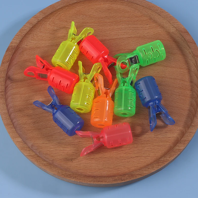 10Pcs Squid Jig Hook Protector Cover Shrimp Storage Case Buckle Tail Hook Cover Fishing Jigs Lure Safety Cap Plastic Sleeves‘