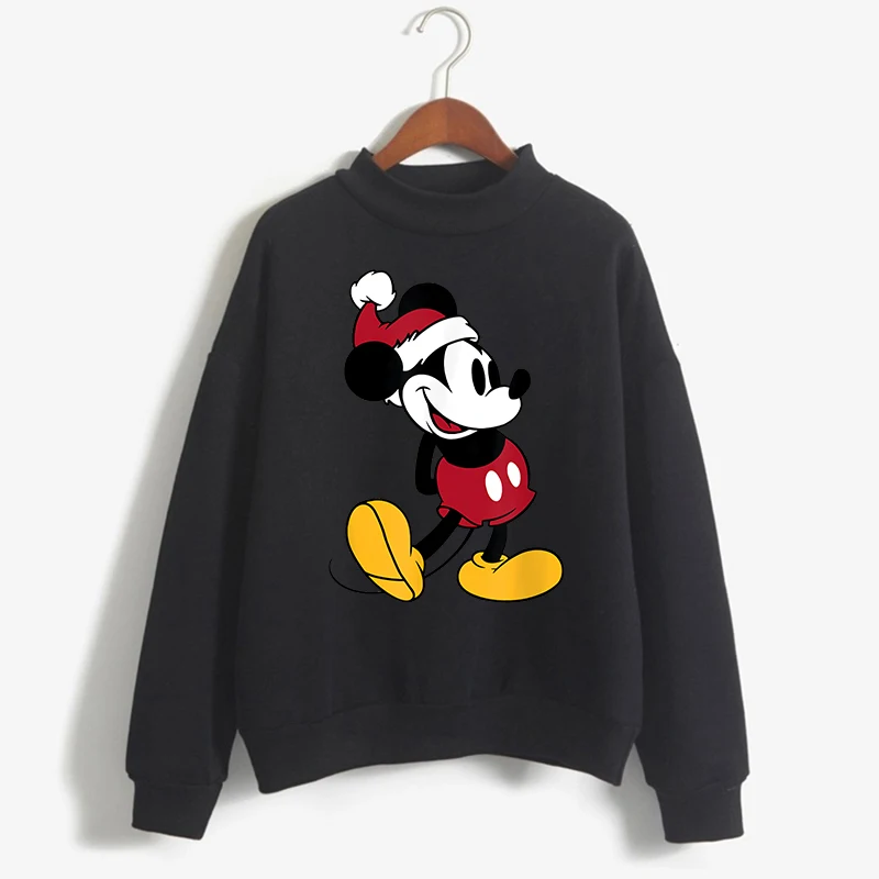 Fashion Hoodies Turtleneck Minnie Kawaii Cartoon  Anime Sweatshirt Disney Mickey Mouse Hoodie Clothes Girl Boy Top Sweatshirts