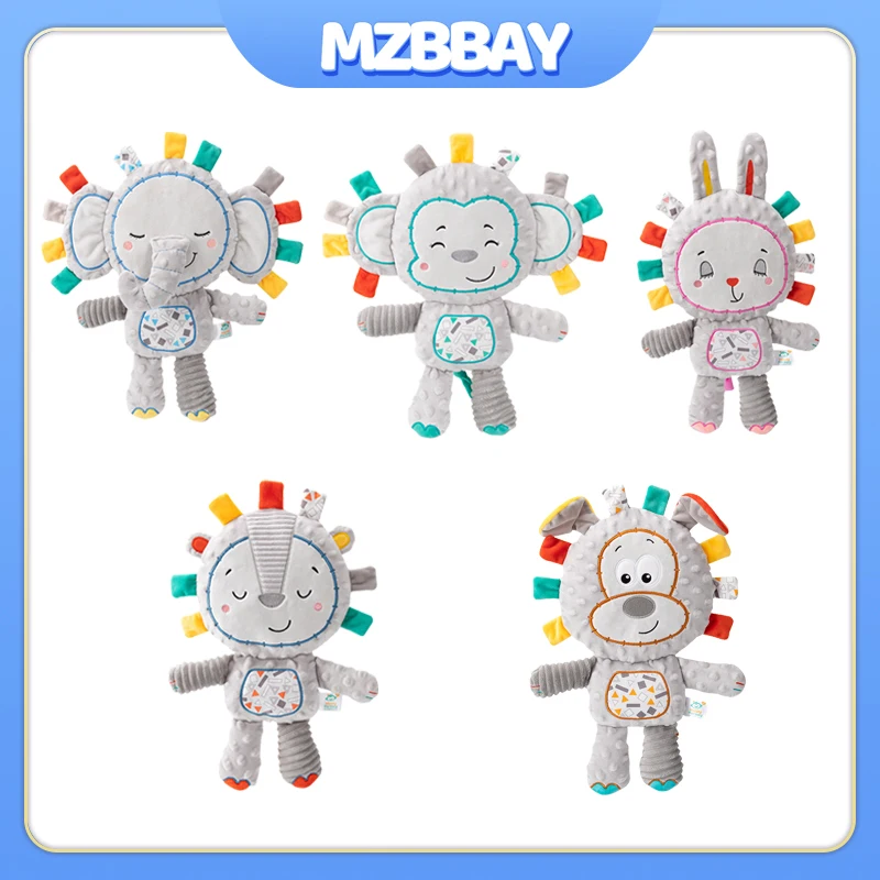 Muñecas Muppet para niños, juguetes de animales de dibujos animados Lovey, muñecos de compañía para dormir para bebés, juguetes para decoración de cama para habitación de niños, rompecabezas, juguetes para bebés