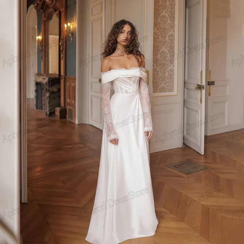 Vintage Wedding Dresses Graceful Bridal Gowns Lace Appliques Off The Shoulder Robes Backless Vestidos De Novia Customized 2026