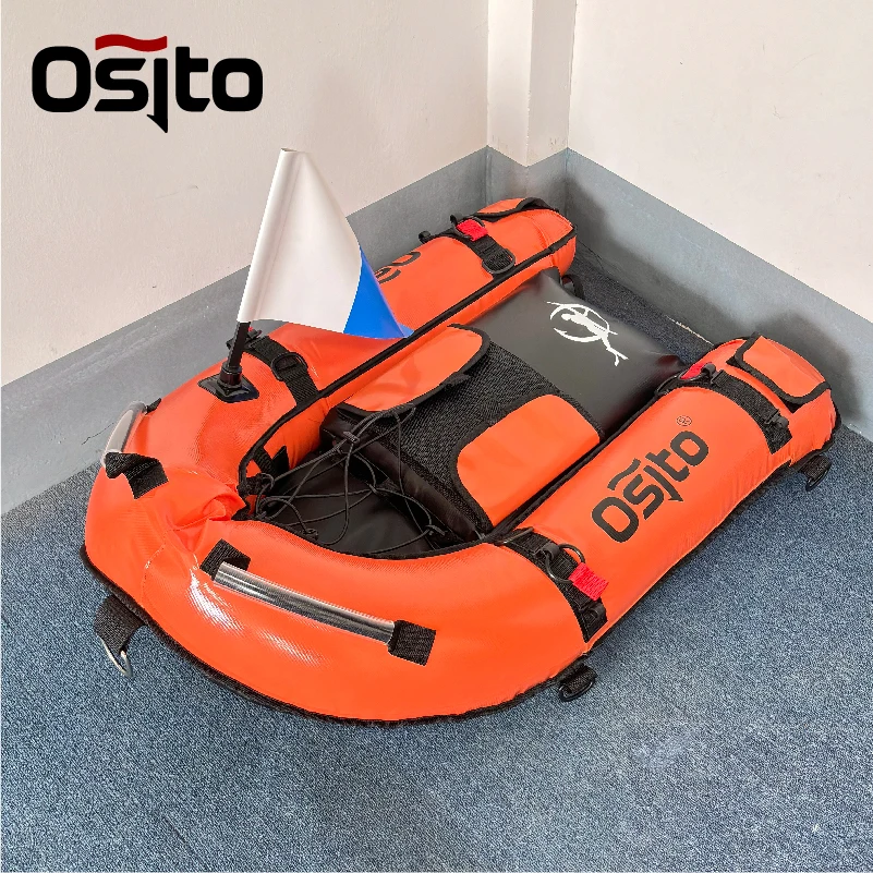 Spearfishing Float Boat With PVC Inner Blader And flag Pump Diving Buoy Osito Brand Spear Fishing Boat 3 Colors Option