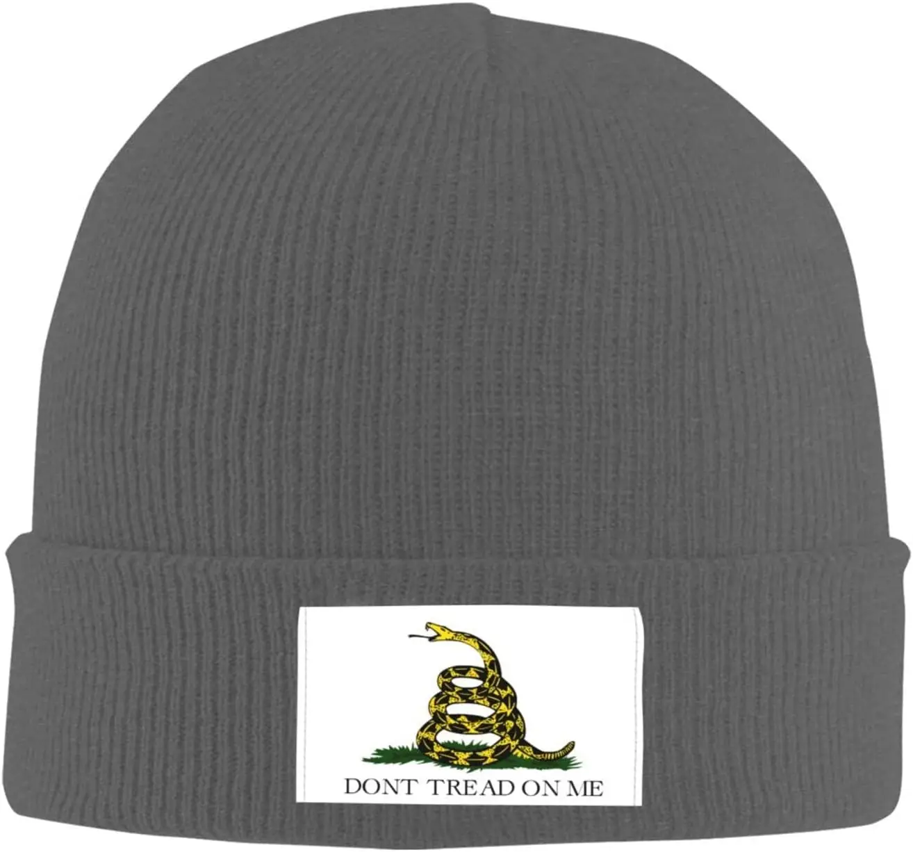 Don't Tread On Me Unisex Adult Knit Knit Hat Cap for Men Women Warm Snug Hat Cap