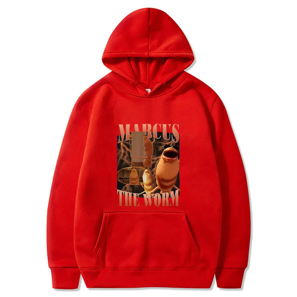 마커스 더 웜 재미있는 밈 후드티 나는 이 록 스웨트셔츠를 좋아하지 않는다 남성 여성 캐주얼 오버사이즈 후드티 남성 빈티지 풀오버