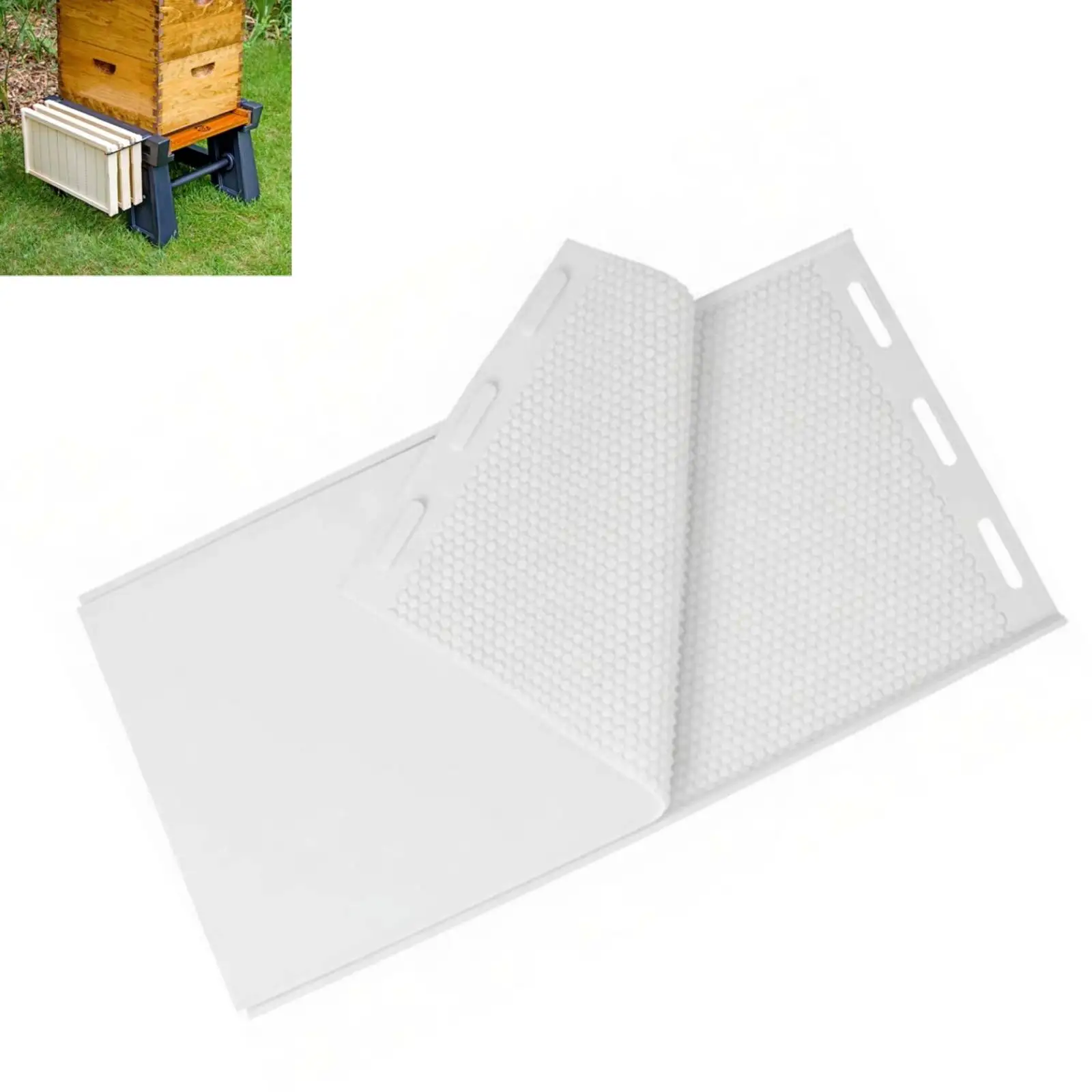Silicone Beeswax Foundation Sheet Mold 5.3mm Foundation Sheet Mold Beekeeping Supplies DIY Mold