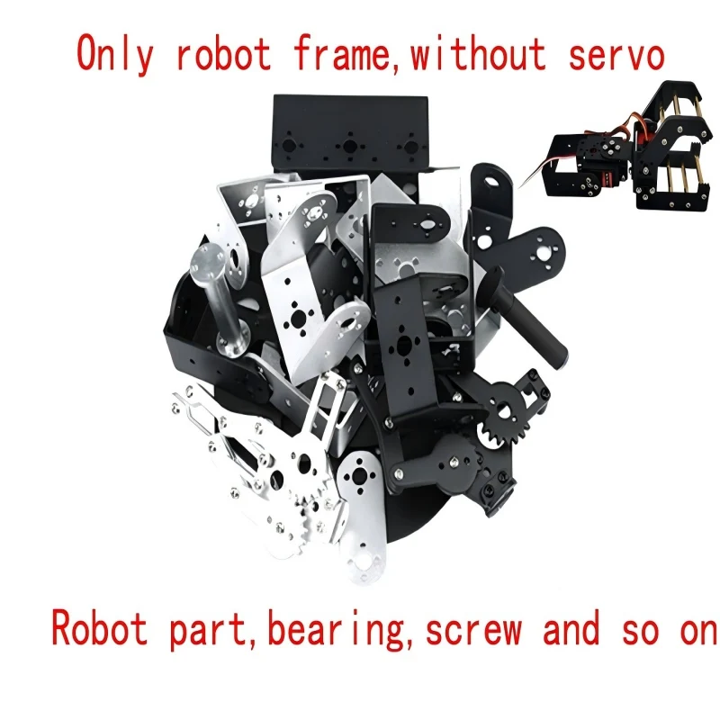 Открывающий коготь 0-100 мм, 2 Dof, механический захват для рук, ШИМ-сервоуправление, обслуживание, комплект «сделай сам», программируемые аксессуары для роботов